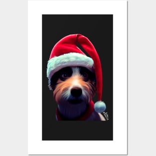 Christmas Cute dog Posters and Art